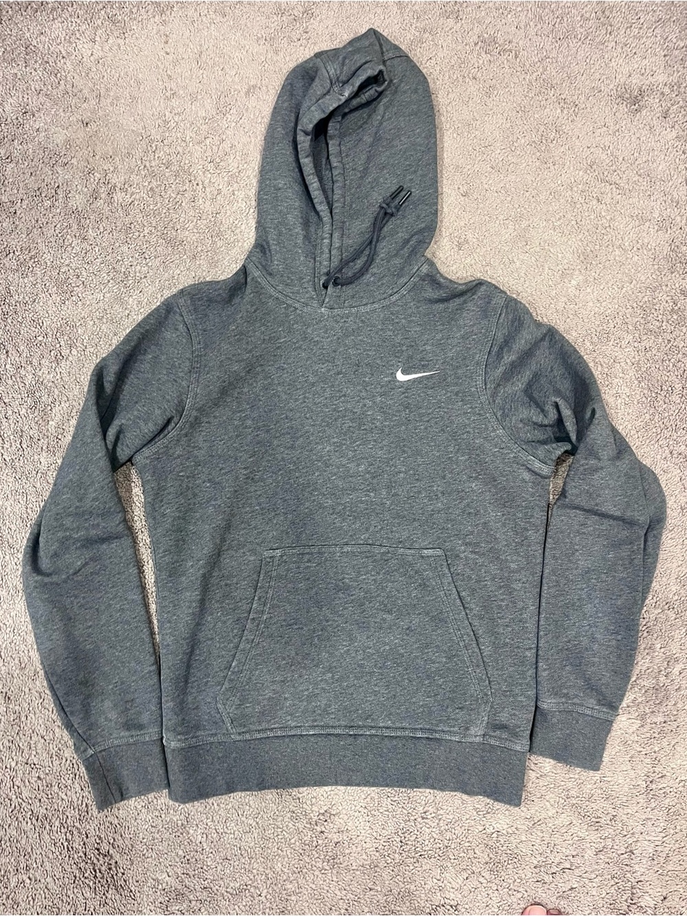 Nike grey hooded sweatshirt with chest logo - Size small